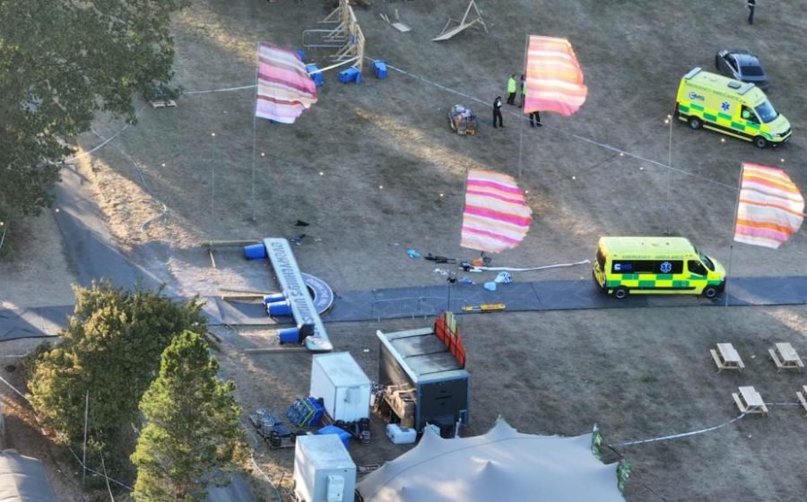 Organisers 'devastated' as man dies after sign falls at Christian festival