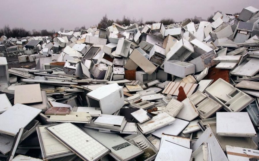 Mountain of broken fridges growing across England and Wales