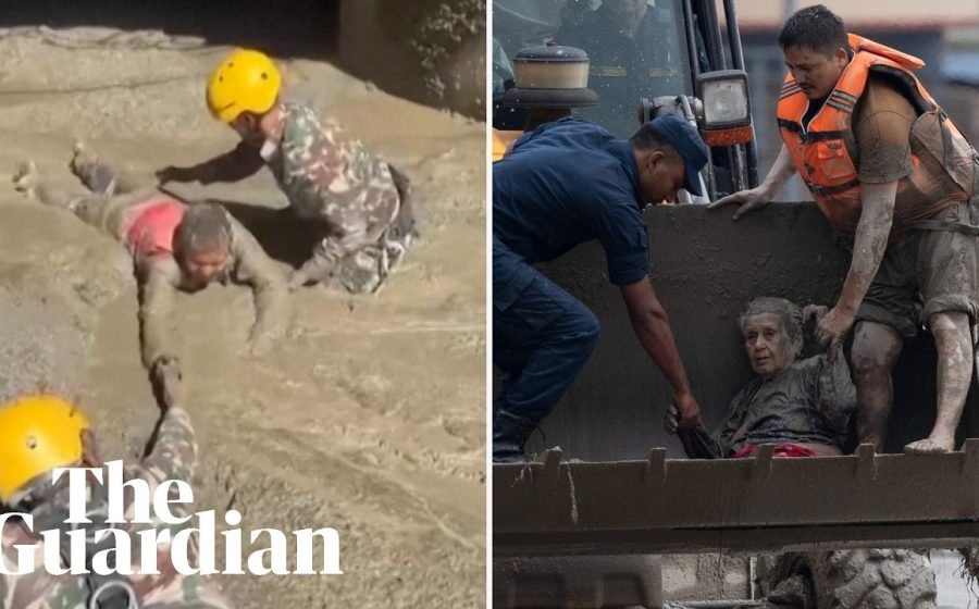 Survivors pulled from mud in Nepal after deadly flash floods