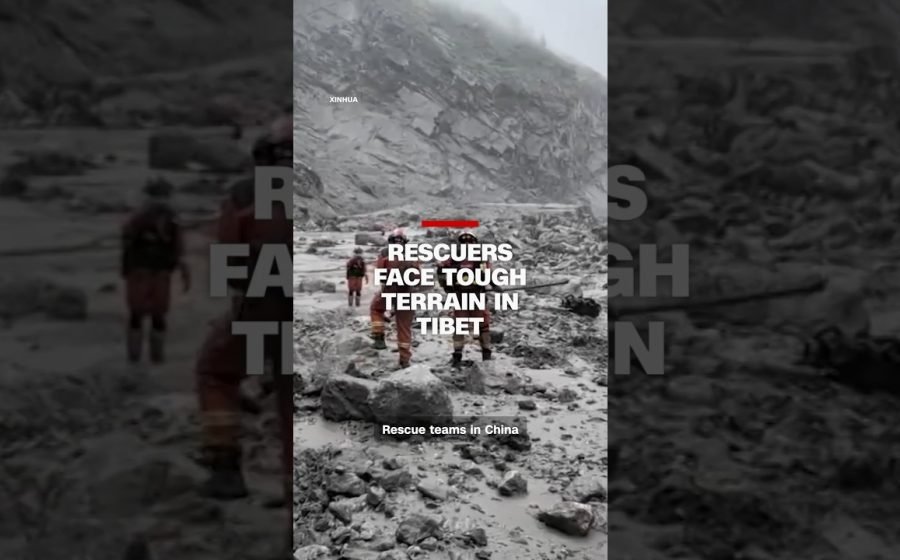 Rescuers face tough terrain in Tibet