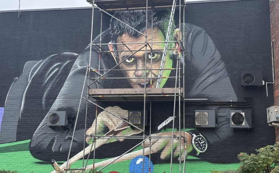 Scaffolding returns to site of viral O'Sullivan 'zombie-like' mural in Sheffield