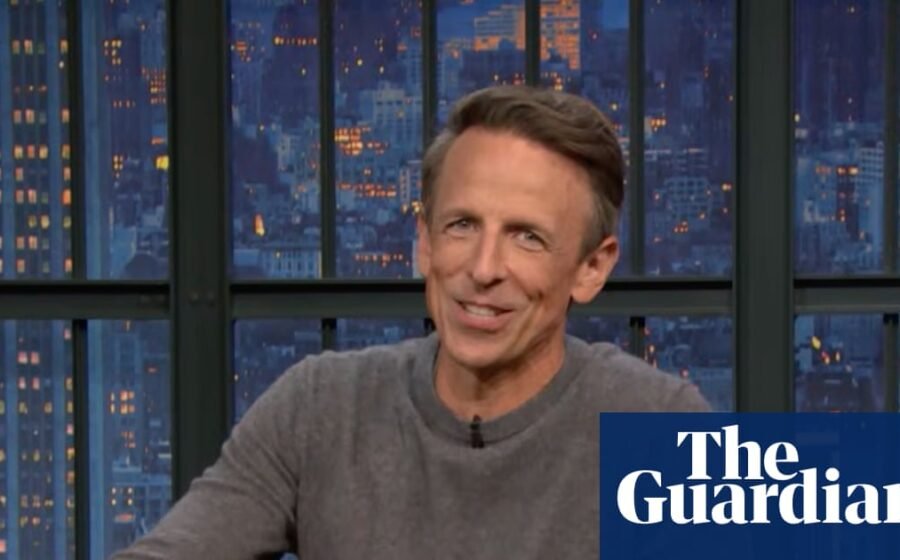 Seth Meyers on Trump canceling $1bn in federal funds: ‘Is he adding a waterslide to the reflecting pool?’