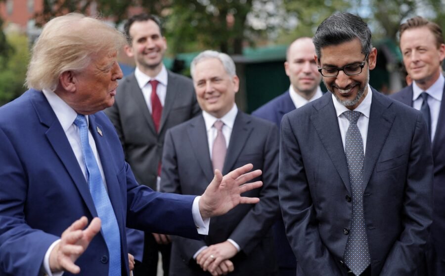 Donald Trump calls Google CEO Sundar Pichai ‘monster’ at ‘Super Intelligence’ summit