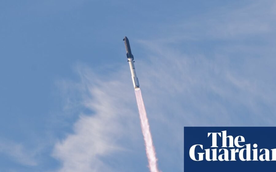 ‘Starship is in orbit’: cheers go up as huge SpaceX rocket circles Earth for first time