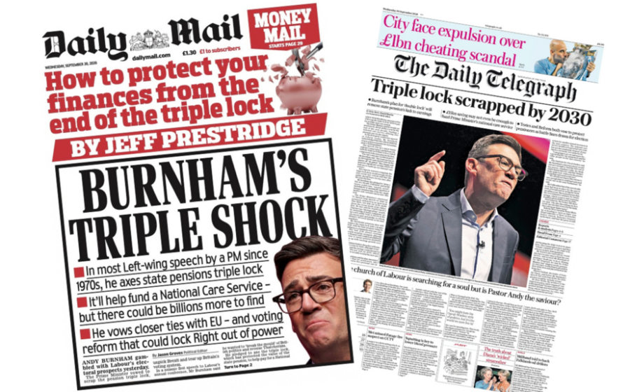 The Papers: 'Burnham's triple shock' and 'City face expulsion'