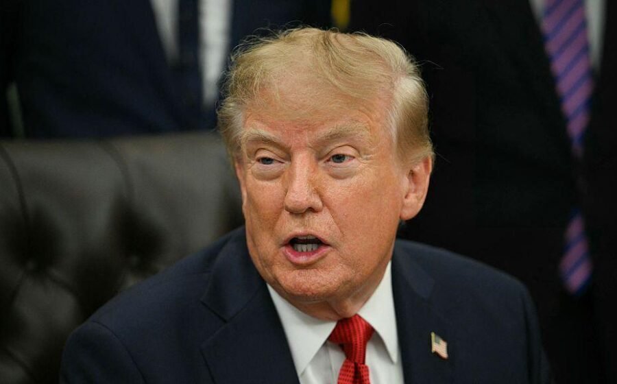 Watch: Trump says ban on some news outlets is 'because they're fake news'