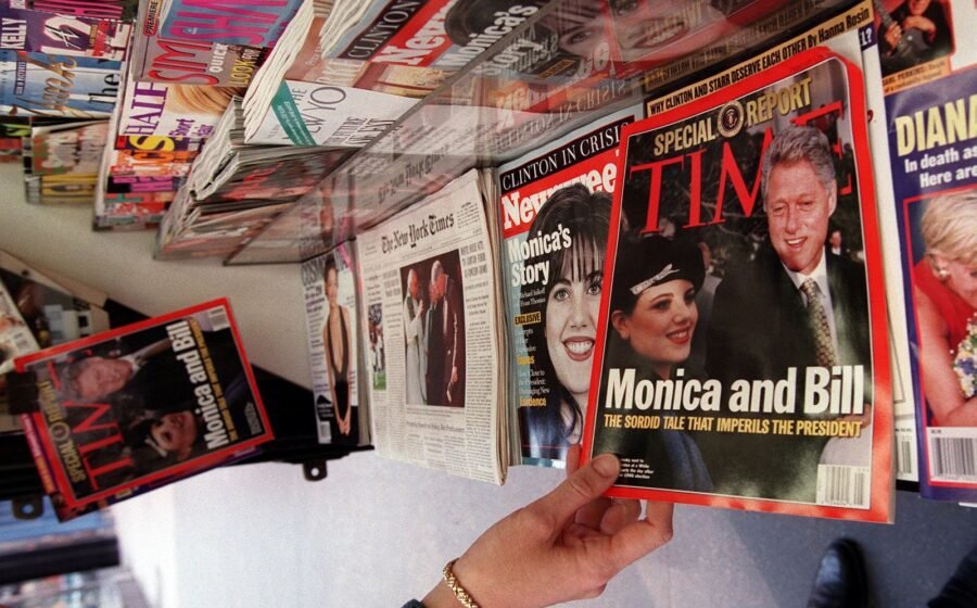 Bill Clinton who had an affair in office admits there were times he wanted to ban the press – but didn’t