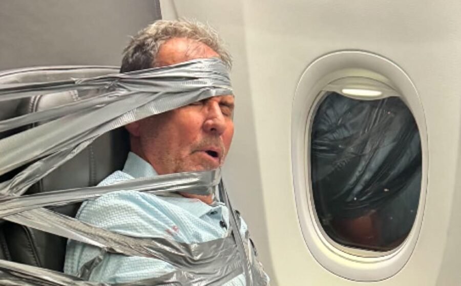 Passenger breaks his silence after he was duct-taped on American Airlines flight after alleged violent outburst