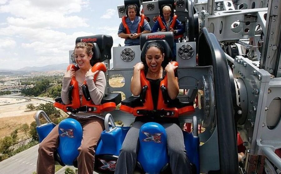 Six Flags shuts down X2 rollercoaster after hundreds allege brain injuries