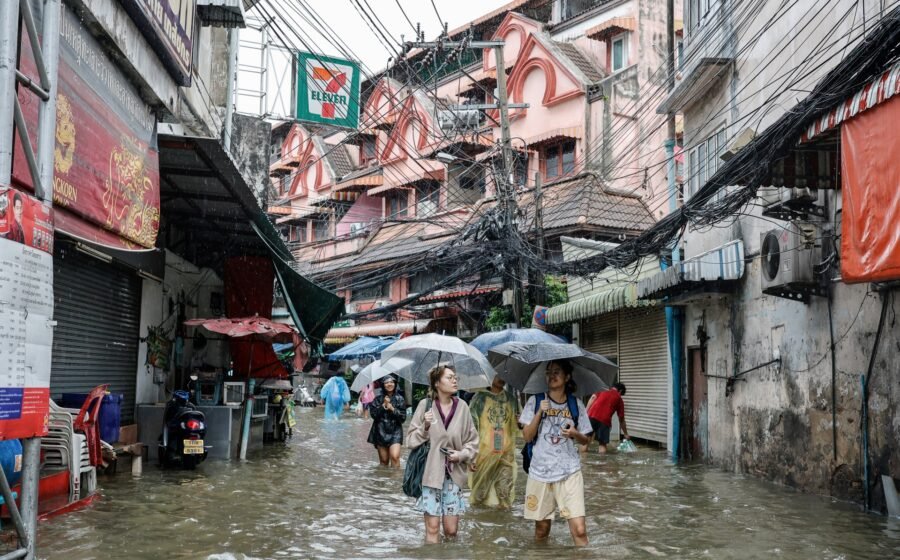 Disaster zone declared across Bangkok as heavy rain triggers flooding