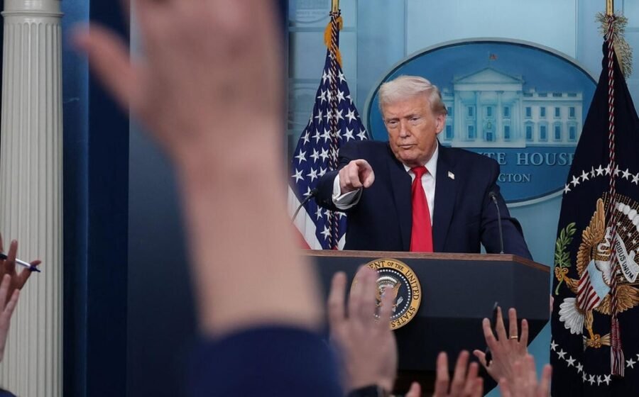 Trump says he's banning CNN, Politico and MS NOW from White House "effective immediately"