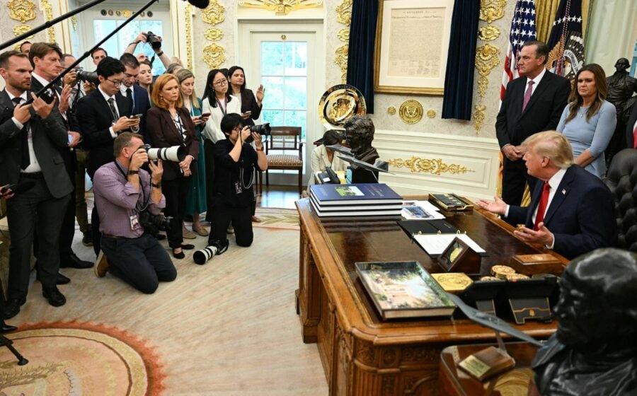 Trump says he is banning CNN, MSNOW and Politico from the White House