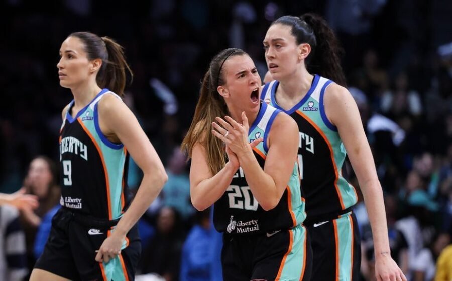 No. 8 Liberty keep foot on gas to eliminate top-seeded Lynx