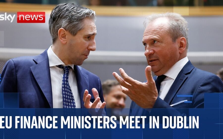 EU finance ministers deliver news conference in Dublin
