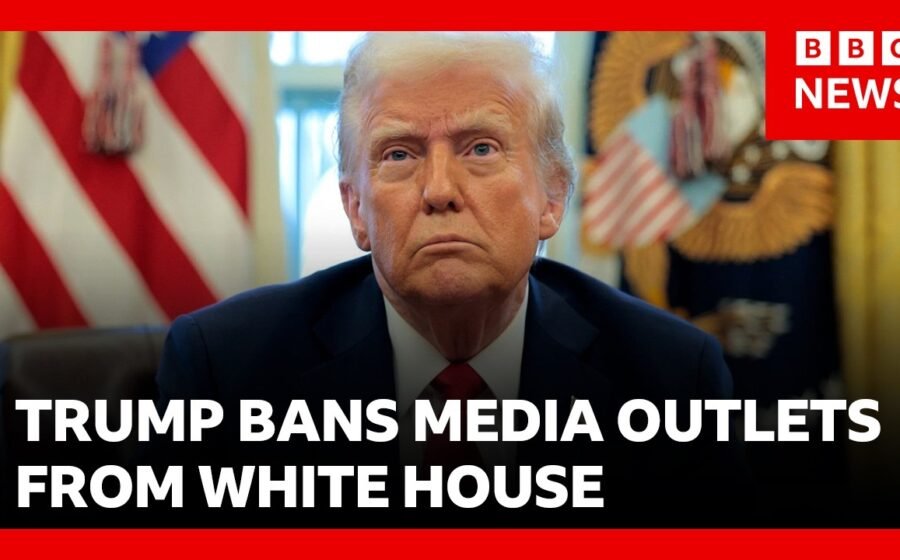 US President Donald Trump bans CNN and Politico from White House | BBC News