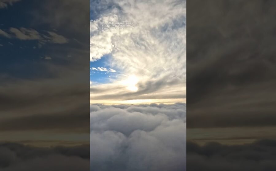 Surfing scattered clouds from Hurricane Nolo