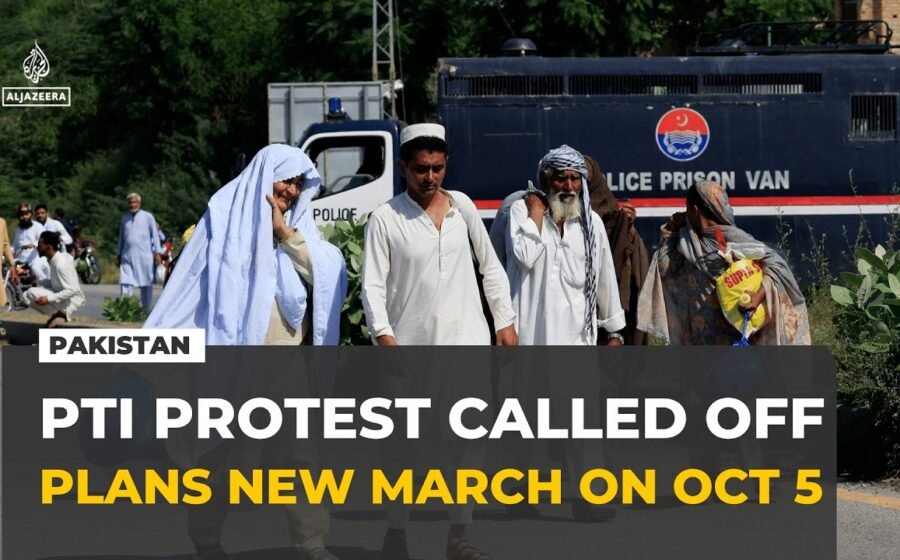 Imran Khan’s PTI party calls off Islamabad protest, plans new march