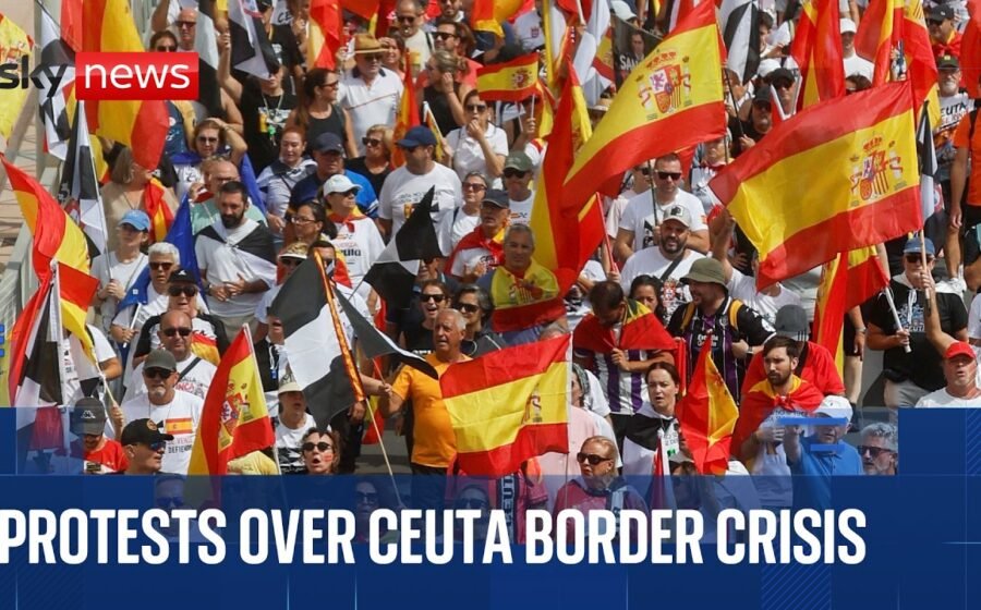 Ceuta migration crisis | Thousands of protesters march in Madrid