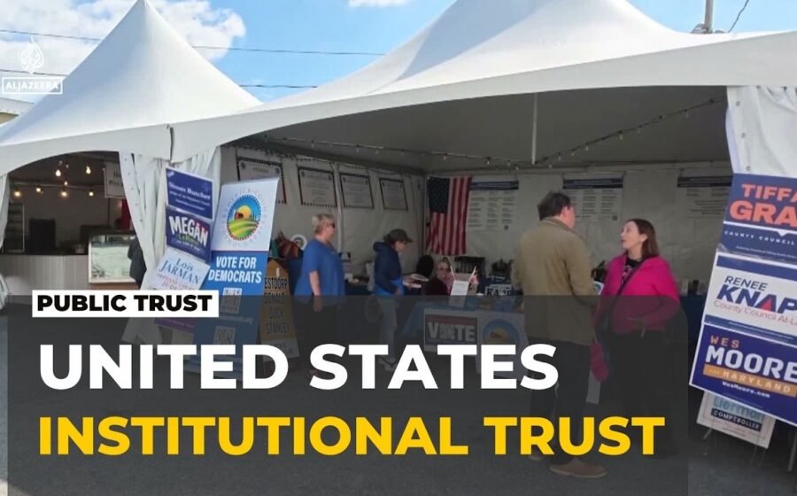US faith in institutions: Trust has fallen over decades
