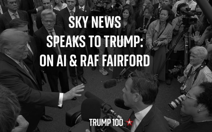 Sky News speaks to Trump at the White House – on AI, and RAF Fairford
