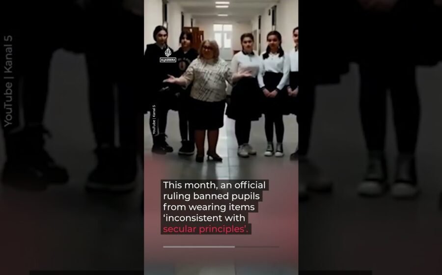 Hijabi students turned away from school in Azerbaijan | AJ #shorts