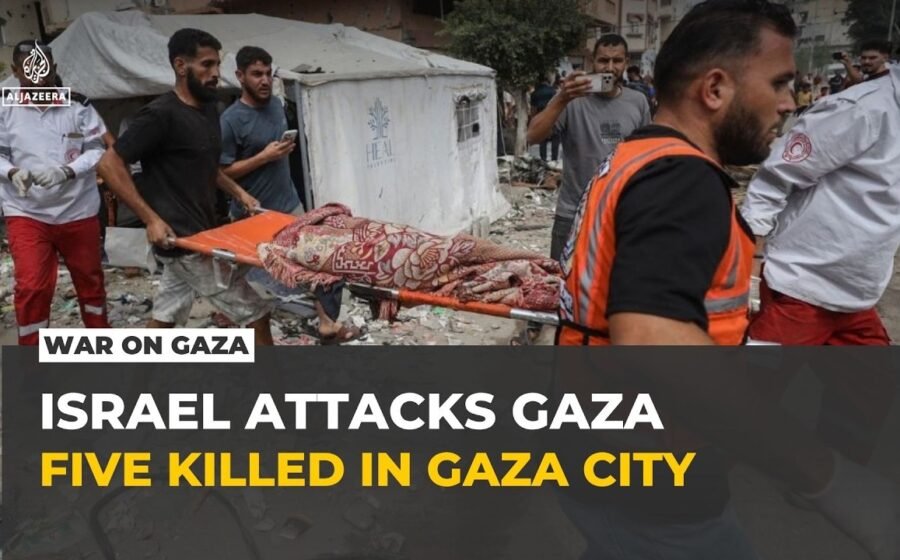 At least five killed in Israeli drone strike on Gaza City vehicle