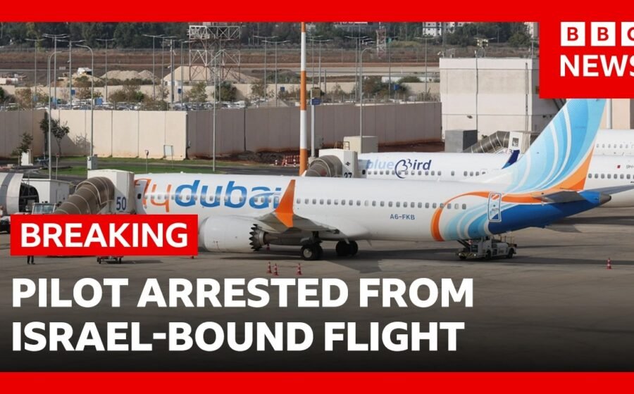Netanyahu says pilot arrested after stabbing another pilot on Israel-bound plane | BBC News