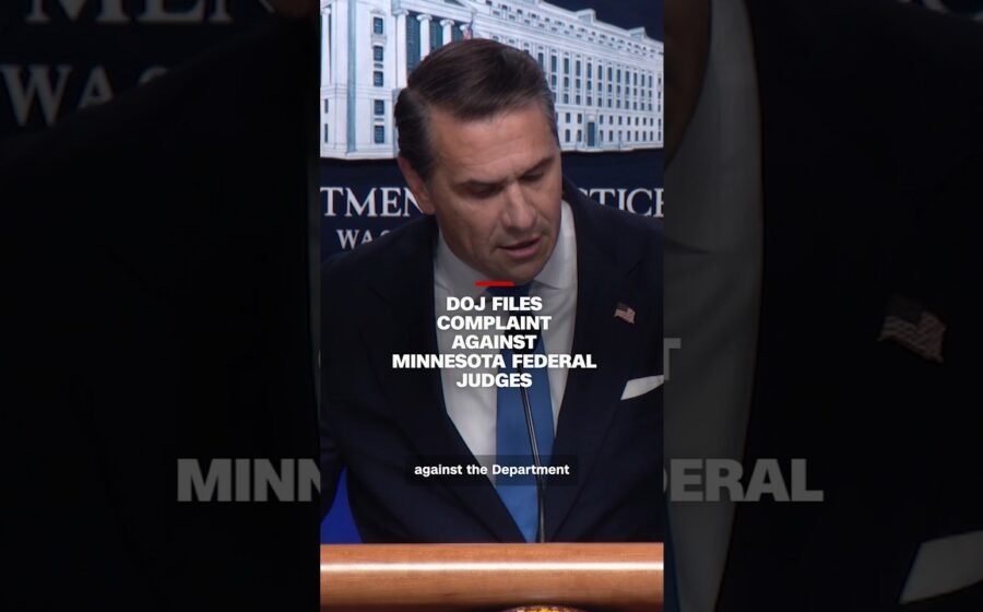 DOJ files complaint against Minnesota federal judges