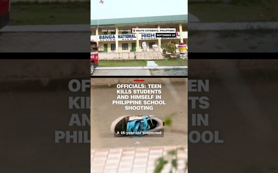 Officials: Teen kills two students and himself in Philippine school shooting