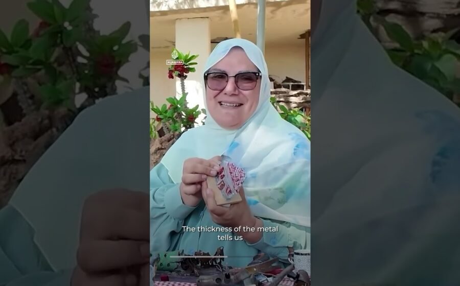 Lebanese artist turns Israeli missile debris into art | AJ #shorts