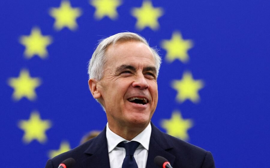 Carney aims dig at Trump as he addresses EU