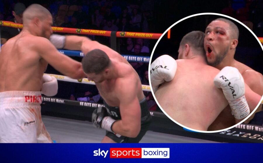 Pirotton mocks Fisher after HUGE right hand!