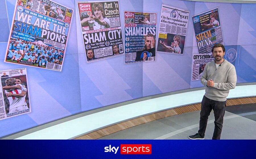 How the back pages reacted to Man City's guilty verdict