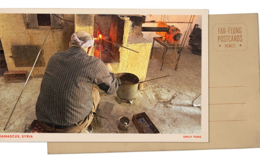 Greetings from Syria, where time seems to melt as a glassmaker braves scorching temps
