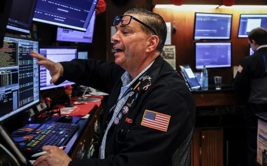 Treasury yields slide as investors flee to safety of bonds amid tech rout