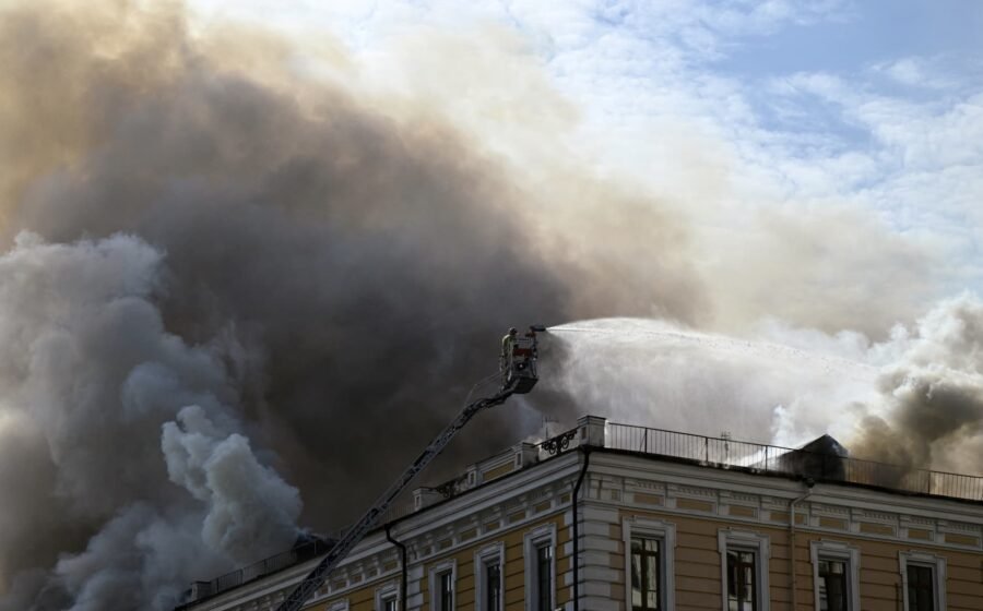 Russia launches massive strikes on Ukraine’s energy grid, forcing power cuts ahead of winter