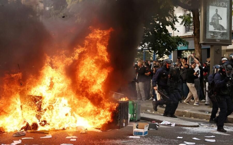 France halts use of stun grenades after boy's hand blown off in student protests