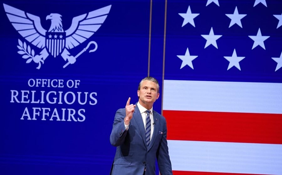 Pete Hegseth creates Pentagon Office of Religious Affairs reporting directly to him