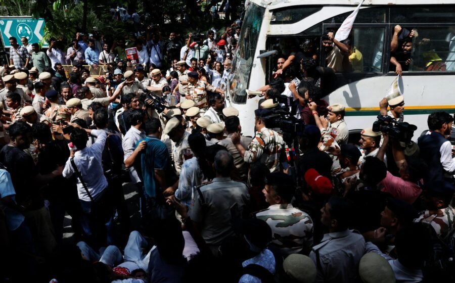 Indian authorities clamp down as ‘cockroach’ movement launches new protests