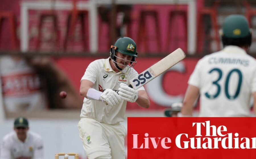 South Africa v Australia: first men’s cricket Test, day two – live