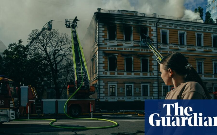 ‘The enemy is tearing our city apart’: terror in Kyiv as Russia ramps up attacks