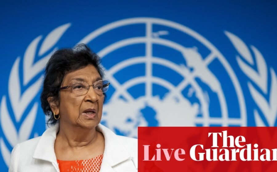 Navi Pillay named winner of 2026 Nobel peace prize for efforts to promote international law – live