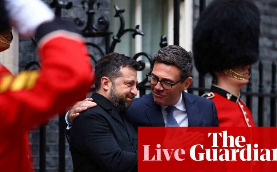 Burnham tells Zelenskyy’s UK’s support for Ukraine ‘will not change’ – as it happened