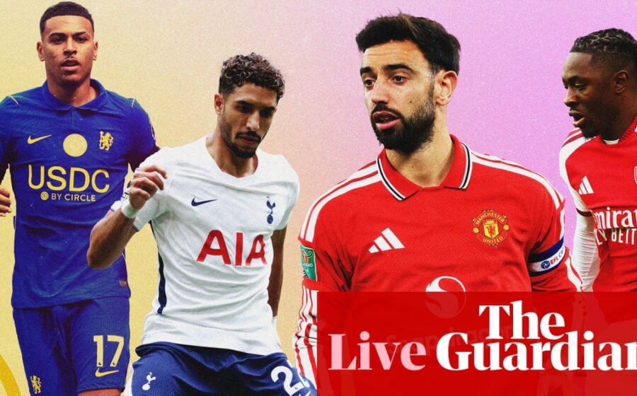Arsenal bid to close gap on City, lowly Spurs head to Manchester United – matchday live