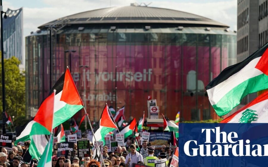 Thousands gather in London to express support for Palestinians after three years of ‘genocide’