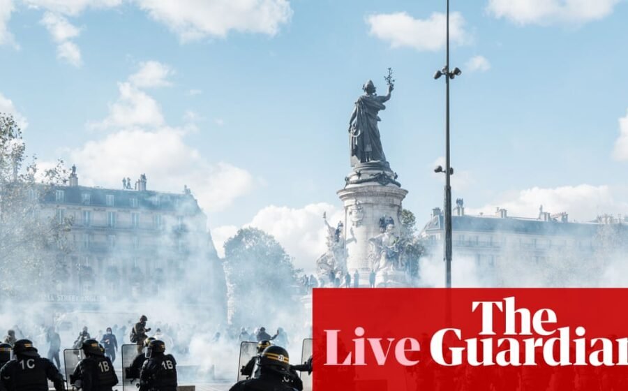 Arrests over France protests rise to 1,800, with whole streets in Paris ‘devastated’ – Europe live