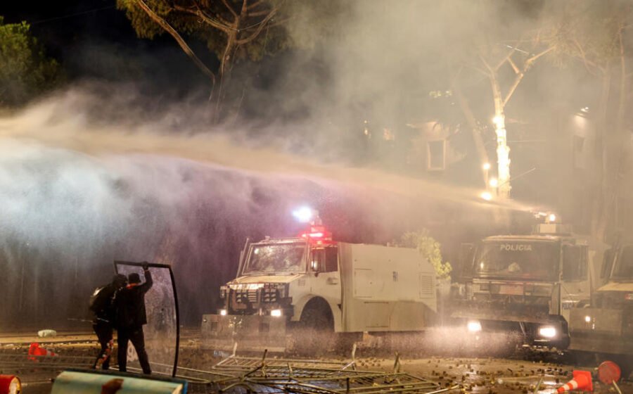 Clashes grip Tirana as Albanian PM blames 'foreign hands' for mounting unrest