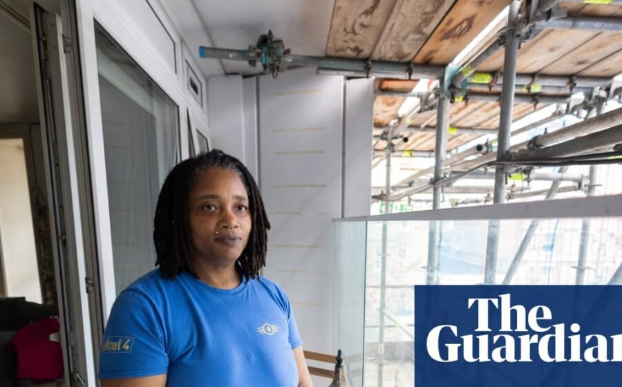 ‘It’s miserable’: London tower residents fear disaster with post-Grenfell scaffolding still up