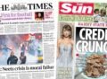 The Papers: 'Neets crisis is moral failure' and 'Credit crunch'