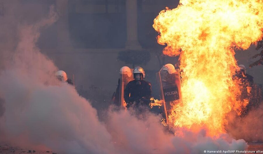 Albania's Prime Minister Edi Rama ignores calls to resign amid violent clashes